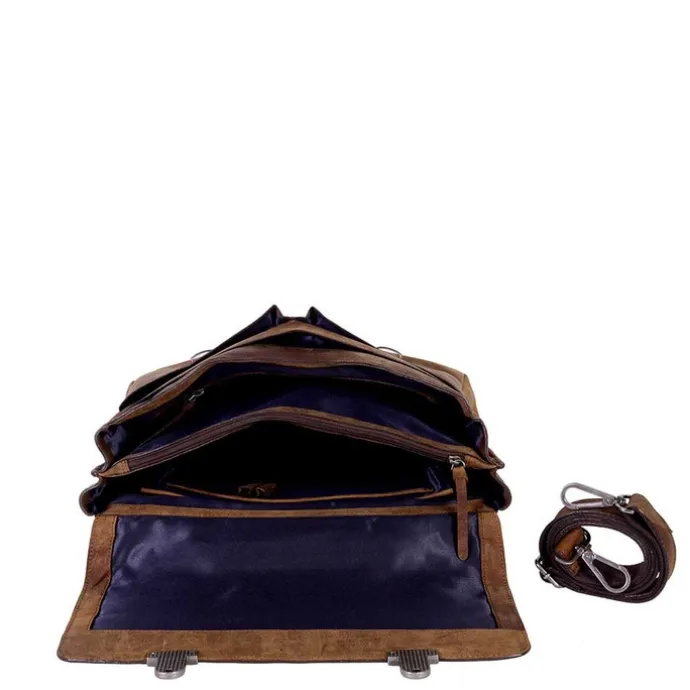 DSTRCT Wall Street Workingbag 15" cognac