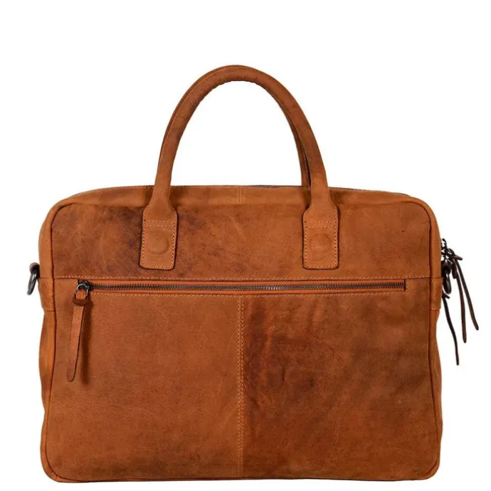 DSTRCT Wall Street Workingbag 15.6" cognac