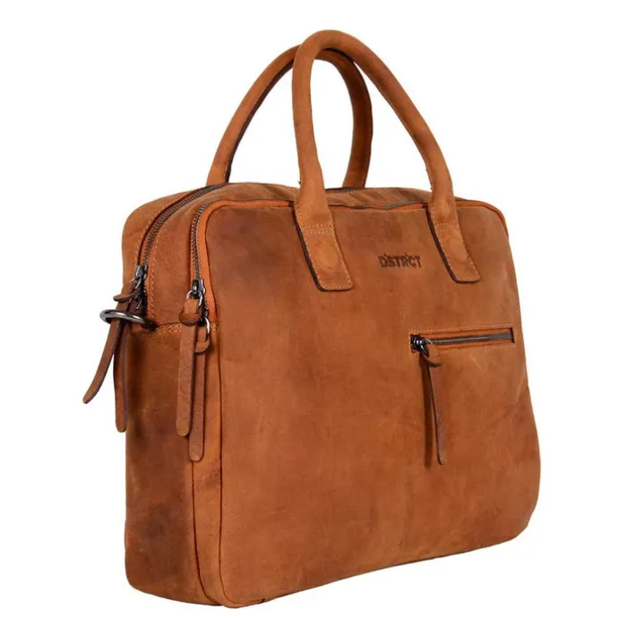 DSTRCT Wall Street Workingbag 14" cognac