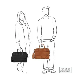 DSTRCT Wall Street Workingbag 17" brown