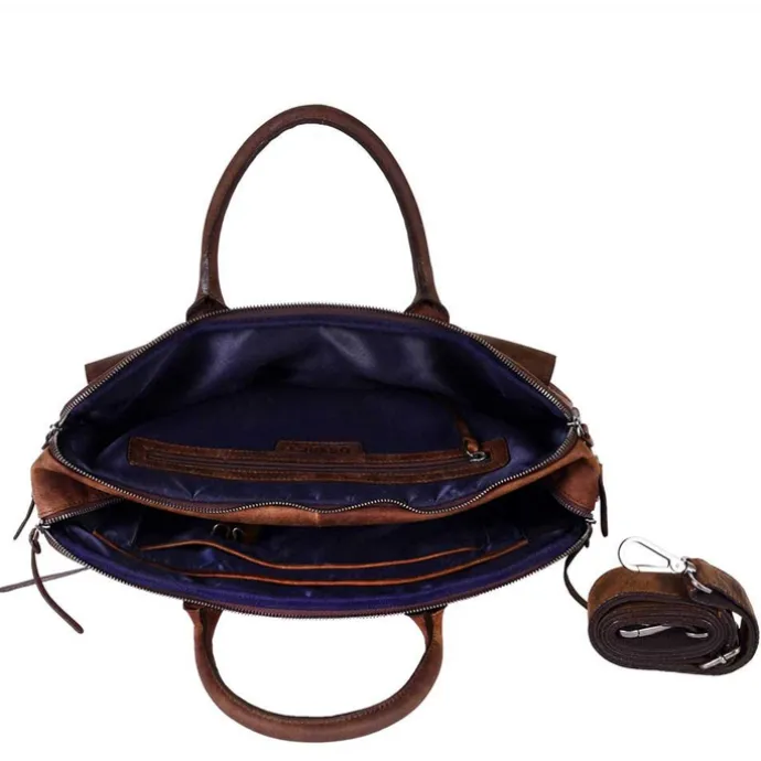 DSTRCT Wall Street Workingbag 17" brown
