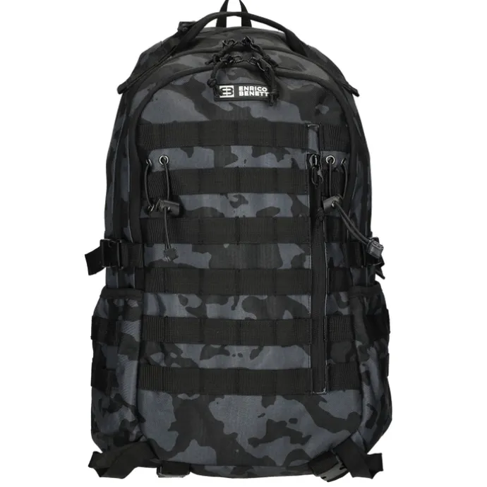 Enrico Benetti Arizona Laptop Backpack 17" black camouflage