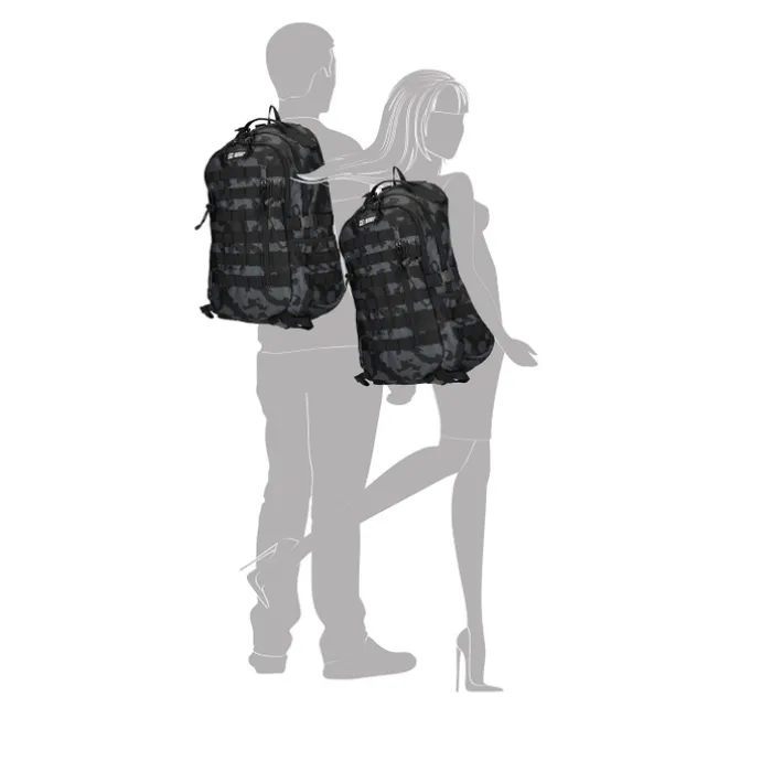 Enrico Benetti Arizona Laptop Backpack 17" black camouflage