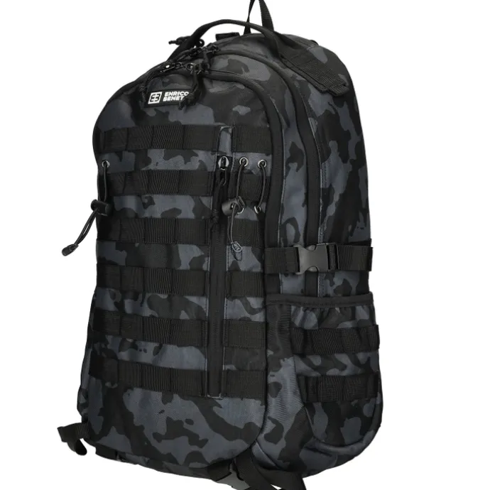 Enrico Benetti Arizona Laptop Backpack 17" black camouflage