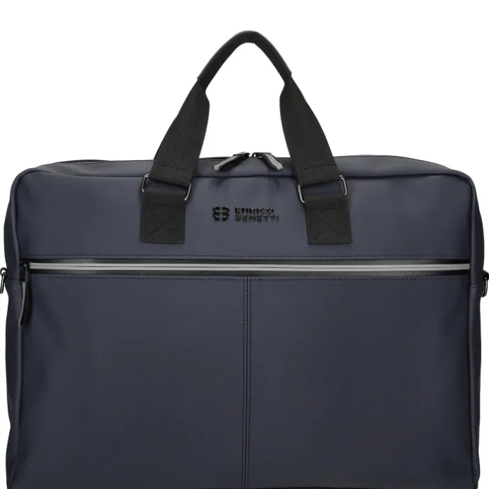 Enrico Benetti Bergen PU Laptop Shoulderbag 17" navy