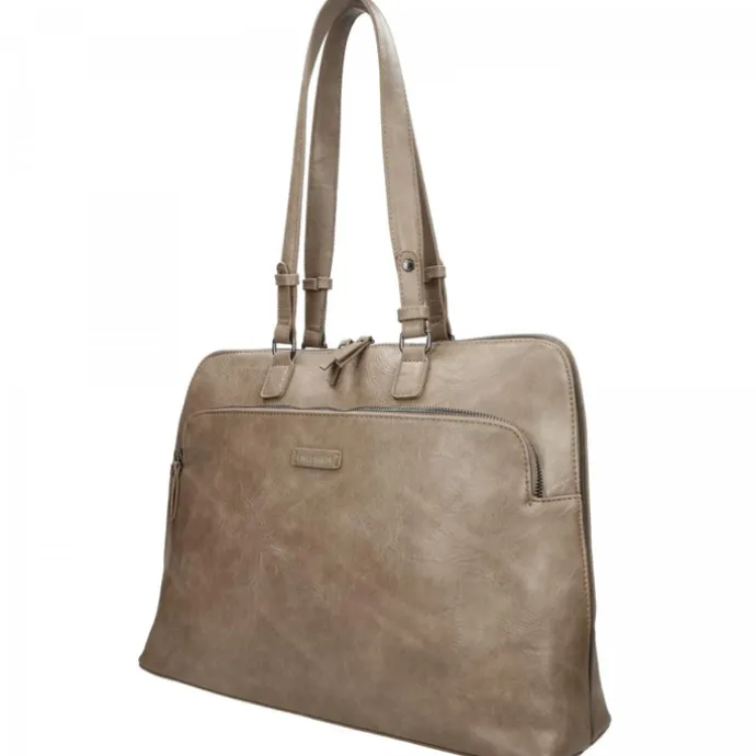 Enrico Benetti Caen Laptop Bag 15" light taupe