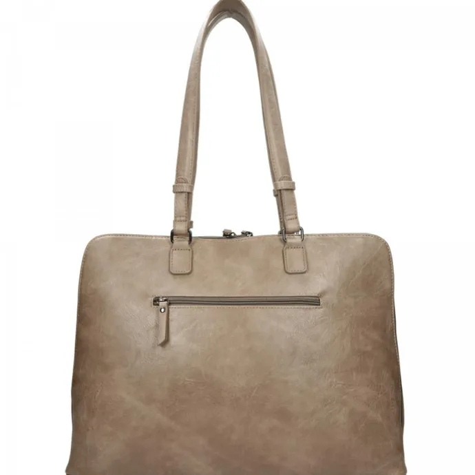 Enrico Benetti Caen Laptop Bag 15" light taupe
