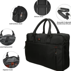 Enrico Benetti Cornell Laptop Bag 17'' black