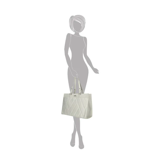 Enrico Benetti Evie Shopper 15" white