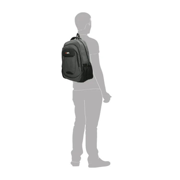 Enrico Benetti Hamburg 17'' Laptop Backpack grey