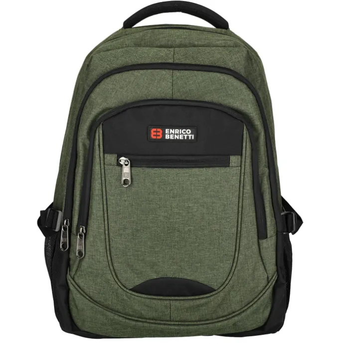Enrico Benetti Hamburg 17" Laptop Backpack olijfgroen