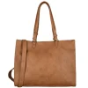 Enrico Benetti Lily Handbag 15" cognac