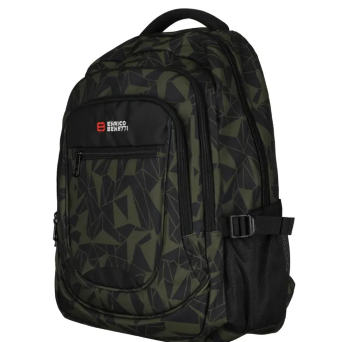 Enrico Benetti Santa Cruz 17.3" Laptop Rugtas olijfgroen