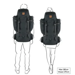 Fjallraven Kajka 75 M/L coal black