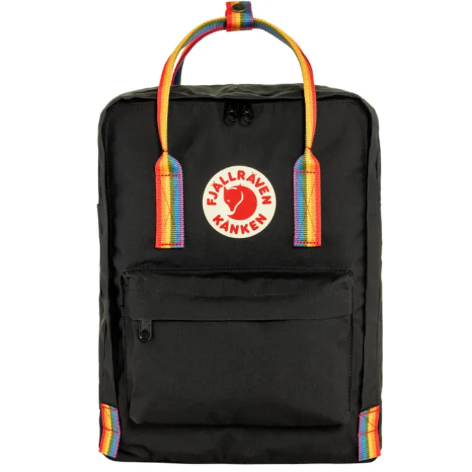 Fjallraven Kanken Rainbow black-rainbow pattern