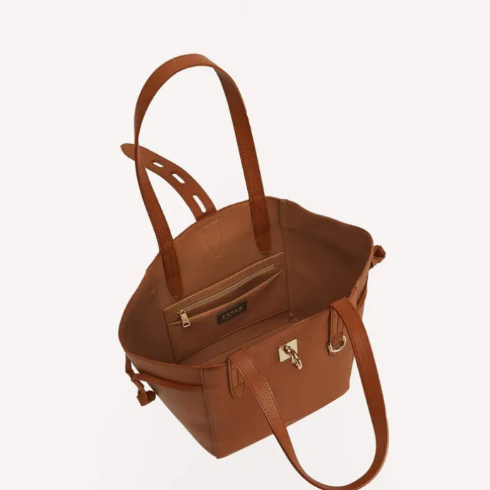 Furla Net M Tote cognac