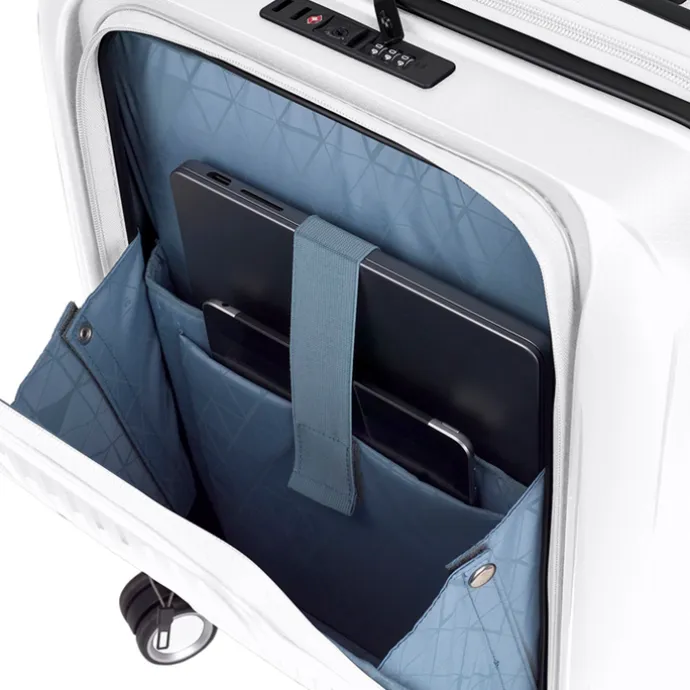 Gabol Brooklyn Cabin Trolley Front Pocket blanco