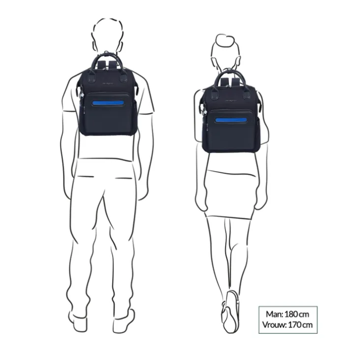 Hedgren Moka RFID Backpack M 14" peacoat blue