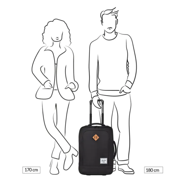 Herschel Supply Co. Heritage Softshell Large CarryOn Luggage black