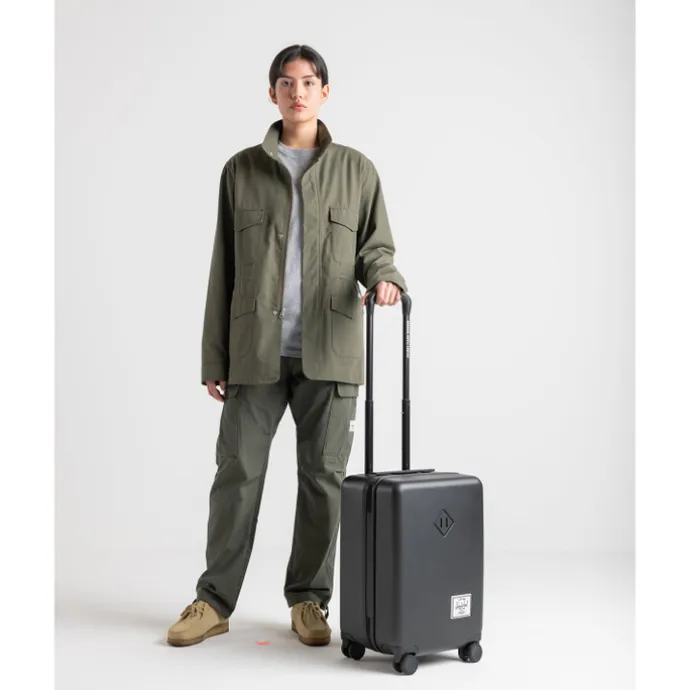 Herschel Supply Co. Heritage Hardshell Carry On Luggage oxblood red gradient