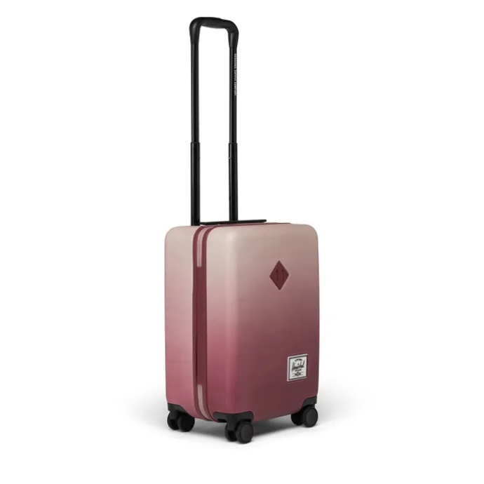 Herschel Supply Co. Heritage Hardshell Carry On Luggage oxblood red gradient