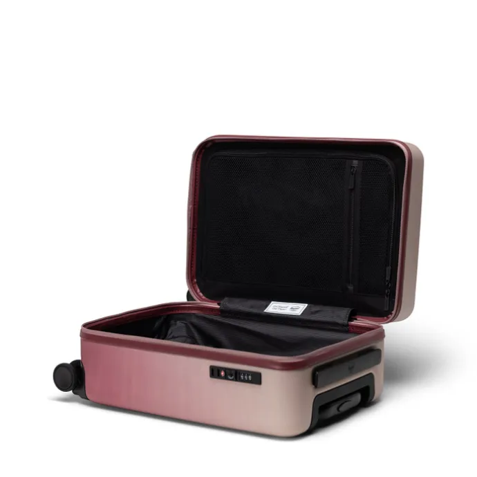 Herschel Supply Co. Heritage Hardshell Carry On Luggage oxblood red gradient
