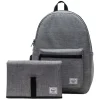 Herschel Supply Co. Settlement Backpack Diaper Bag raven crosshatch