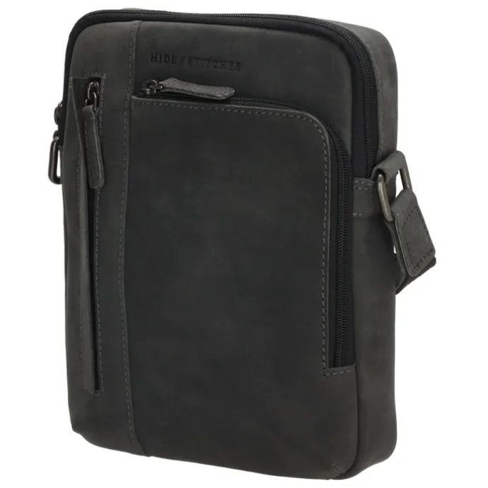 Hide & Stitches Idaho Breeze Schoudertas zwart