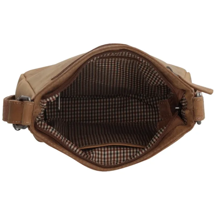 Hide & Stitches Idaho Dusk Schoudertas bruin