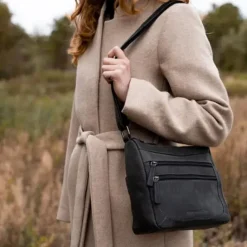 Hide & Stitches Idaho Shoulderbag darksand
