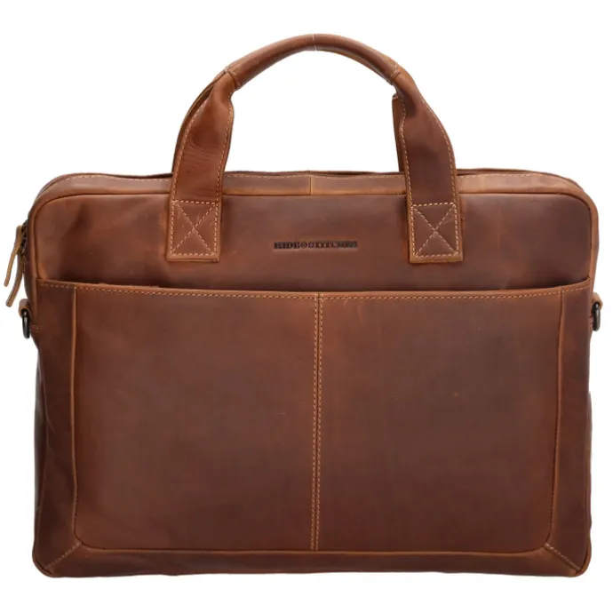 Hide & Stitches Japura Laptopbag cognac