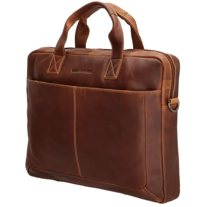 Hide & Stitches Japura Laptopbag cognac