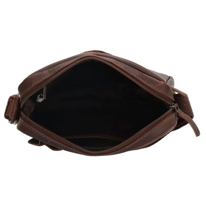 Hide & Stitches Japura Shoulderbag darkbrown