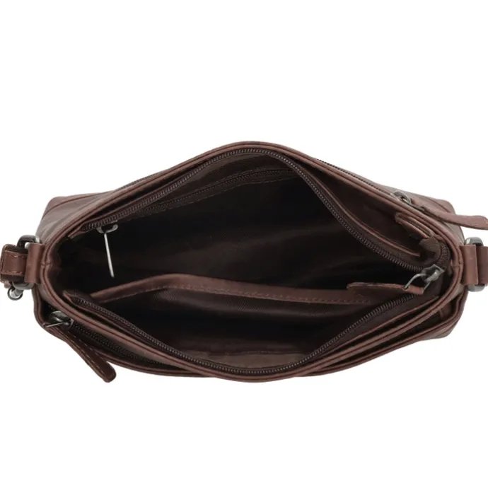 Hide & Stitches Japura Shoulderbag dark brown