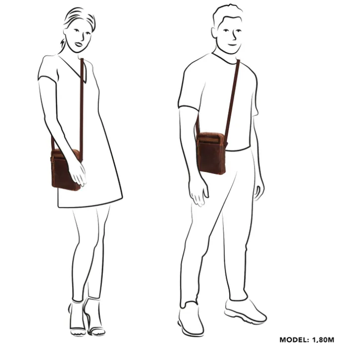 Hide & Stitches Japura Shoulderbag cognac