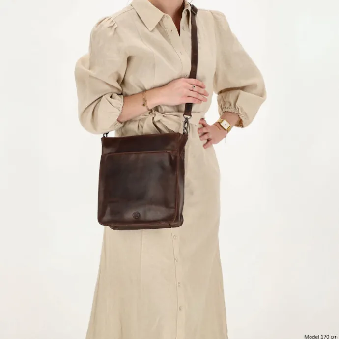 Hide & Stitches Next Navajo Shoulderbag darkbrown