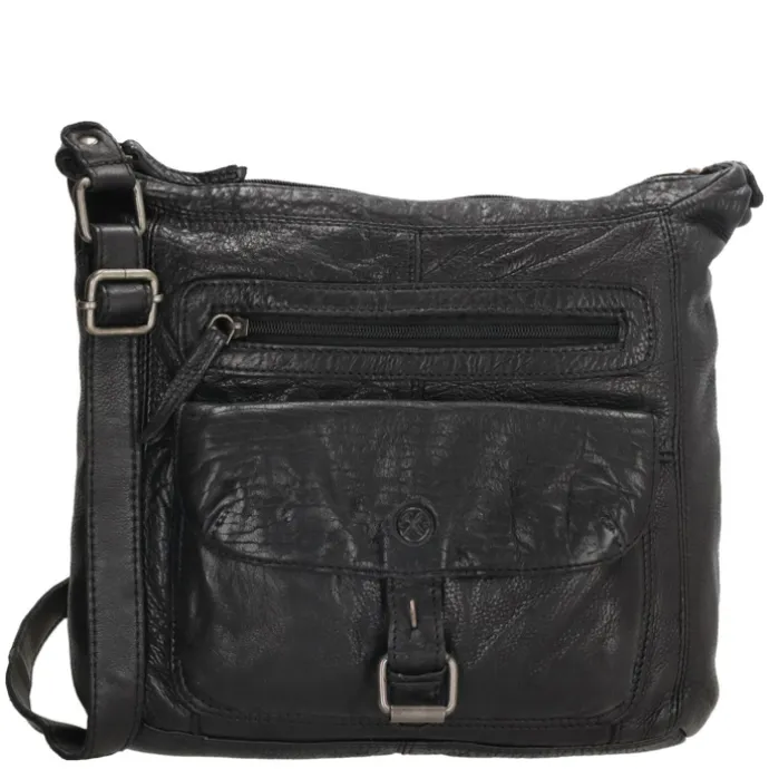 Hide & Stitches Paint Rock Shoulderbag black