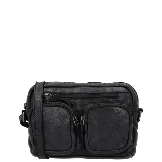 Hide & Stitches Paint Rock Shoulderbag black