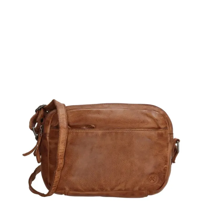 Hide & Stitches Paint Rock Shoulderbag Small cognac