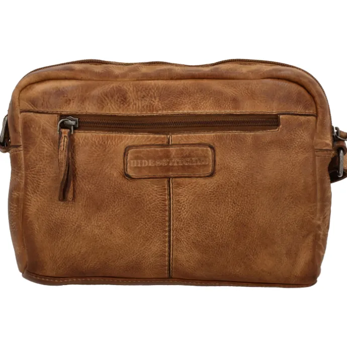 Hide & Stitches Paint Rock Shoulderbag cognac