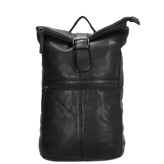 Hide & Stitches Paint Rock Rolltop Backpack black