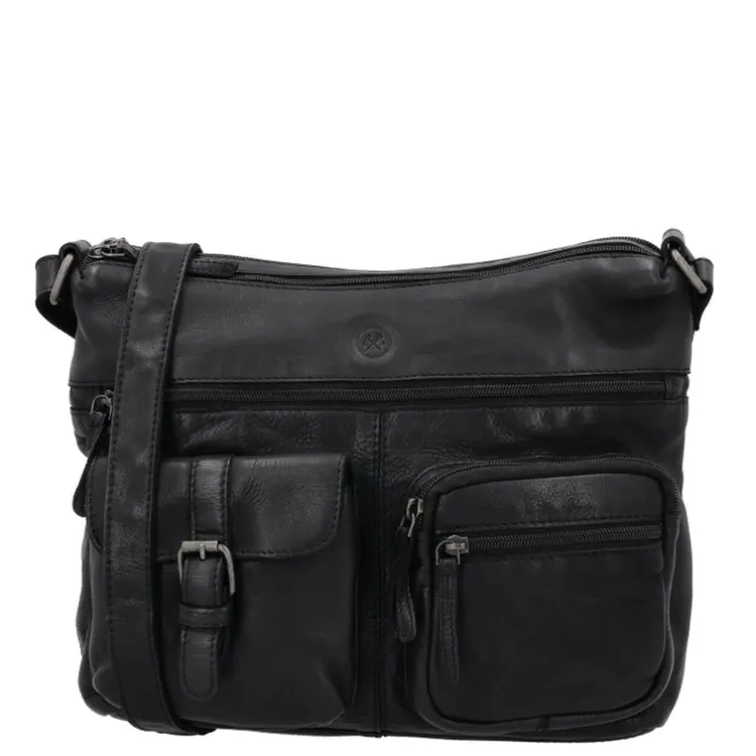 Hide & Stitches Paint Rock Shoulderbag black