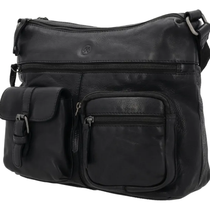 Hide & Stitches Paint Rock Shoulderbag black