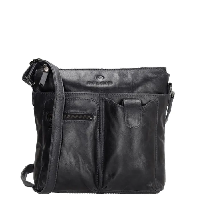 Hide & Stitches Porto Schoudertas donker navy