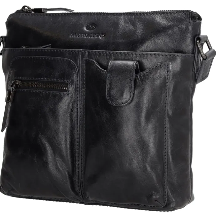 Hide & Stitches Porto Schoudertas donker navy