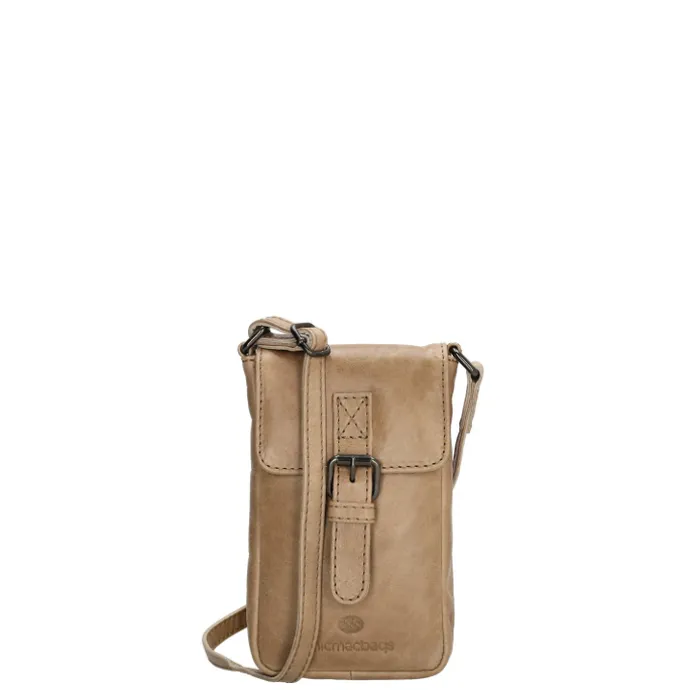 Hide & Stitches Porto Telefoontasje taupe