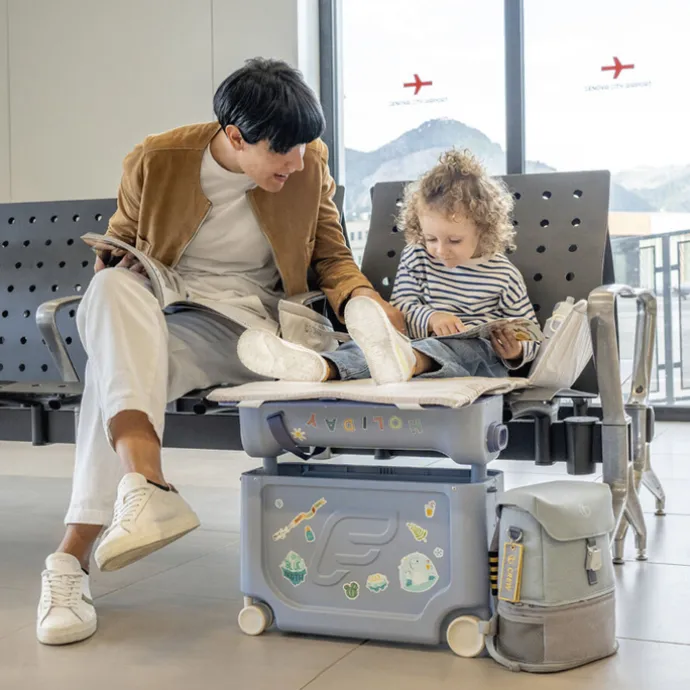 JetKids by Stokke BedBox Kindertrolley moonglow white