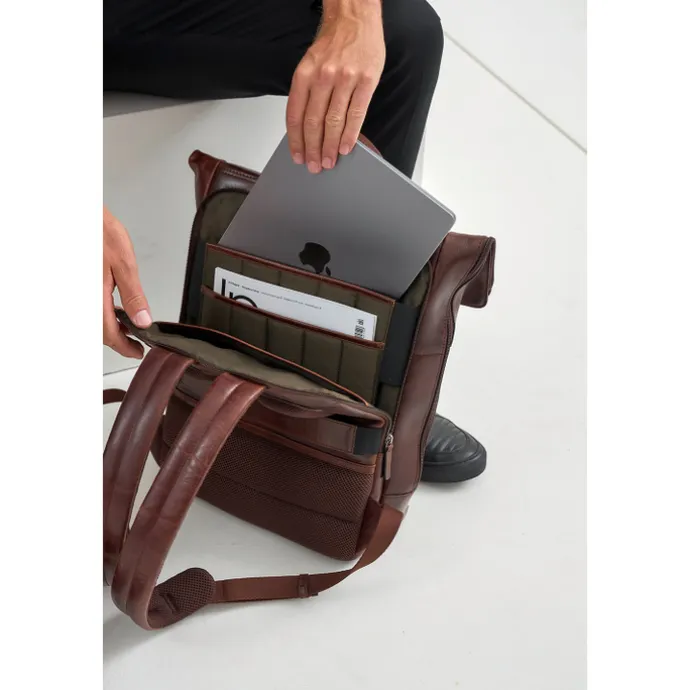 Jost Lund Messenger Backpack brown