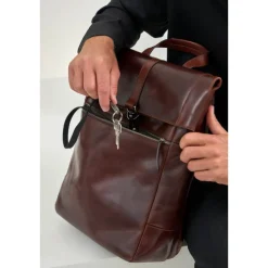 Jost Lund Messenger Backpack brown