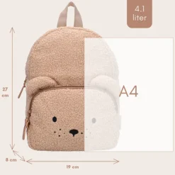 Kidzroom Pisa Comfort Friends Backpack brown